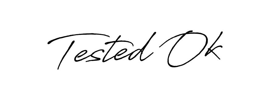 How to make Tested Ok signature? Antro_Vectra_Bolder is a professional autograph style. Create handwritten signature for Tested Ok name. Tested Ok signature style 7 images and pictures png