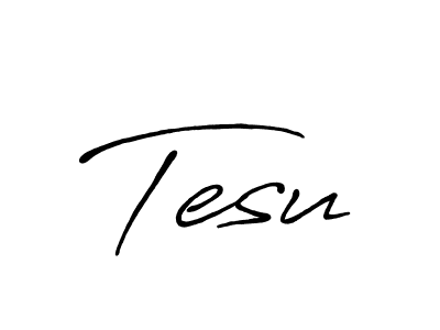 Create a beautiful signature design for name Tesu. With this signature (Antro_Vectra_Bolder) fonts, you can make a handwritten signature for free. Tesu signature style 7 images and pictures png