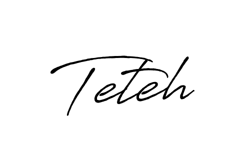 Create a beautiful signature design for name Teteh. With this signature (Antro_Vectra_Bolder) fonts, you can make a handwritten signature for free. Teteh signature style 7 images and pictures png