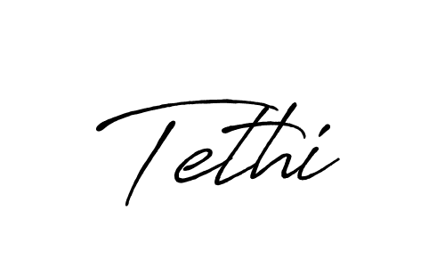 Use a signature maker to create a handwritten signature online. With this signature software, you can design (Antro_Vectra_Bolder) your own signature for name Tethi. Tethi signature style 7 images and pictures png