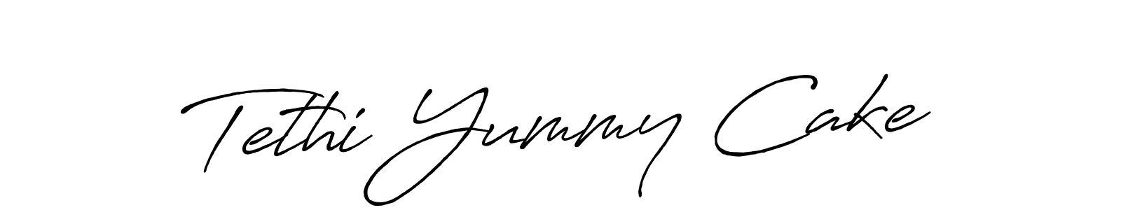 Also You can easily find your signature by using the search form. We will create Tethi Yummy Cake name handwritten signature images for you free of cost using Antro_Vectra_Bolder sign style. Tethi Yummy Cake signature style 7 images and pictures png