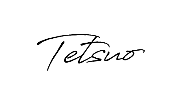 Use a signature maker to create a handwritten signature online. With this signature software, you can design (Antro_Vectra_Bolder) your own signature for name Tetsuo. Tetsuo signature style 7 images and pictures png