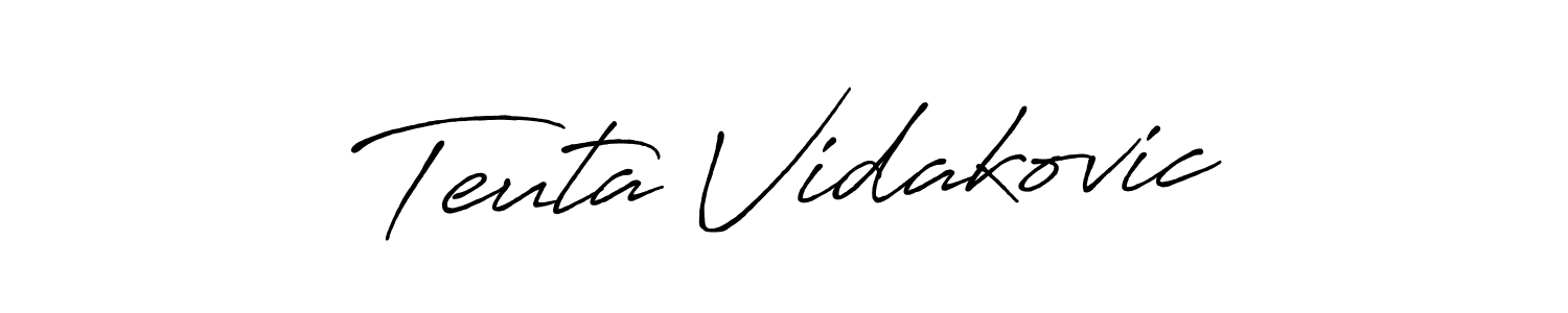Also we have Teuta Vidakovic name is the best signature style. Create professional handwritten signature collection using Antro_Vectra_Bolder autograph style. Teuta Vidakovic signature style 7 images and pictures png