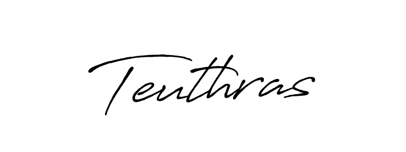 Create a beautiful signature design for name Teuthras. With this signature (Antro_Vectra_Bolder) fonts, you can make a handwritten signature for free. Teuthras signature style 7 images and pictures png