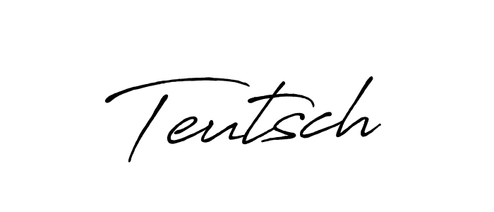 Use a signature maker to create a handwritten signature online. With this signature software, you can design (Antro_Vectra_Bolder) your own signature for name Teutsch. Teutsch signature style 7 images and pictures png