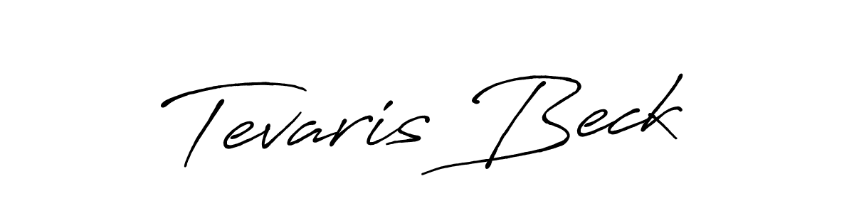 Similarly Antro_Vectra_Bolder is the best handwritten signature design. Signature creator online .You can use it as an online autograph creator for name Tevaris Beck. Tevaris Beck signature style 7 images and pictures png