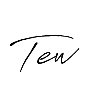 Create a beautiful signature design for name Tew. With this signature (Antro_Vectra_Bolder) fonts, you can make a handwritten signature for free. Tew signature style 7 images and pictures png