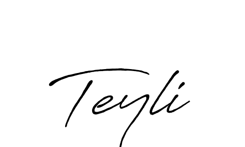 Create a beautiful signature design for name Teyli. With this signature (Antro_Vectra_Bolder) fonts, you can make a handwritten signature for free. Teyli signature style 7 images and pictures png