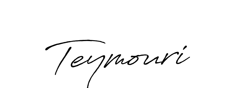 if you are searching for the best signature style for your name Teymouri. so please give up your signature search. here we have designed multiple signature styles  using Antro_Vectra_Bolder. Teymouri signature style 7 images and pictures png