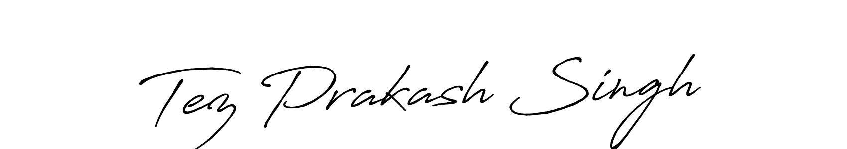 Design your own signature with our free online signature maker. With this signature software, you can create a handwritten (Antro_Vectra_Bolder) signature for name Tez Prakash Singh. Tez Prakash Singh signature style 7 images and pictures png