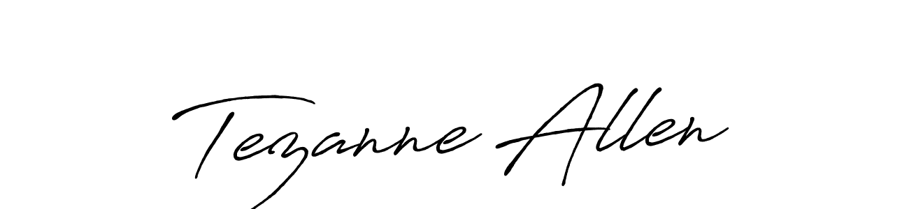 Similarly Antro_Vectra_Bolder is the best handwritten signature design. Signature creator online .You can use it as an online autograph creator for name Tezanne Allen. Tezanne Allen signature style 7 images and pictures png