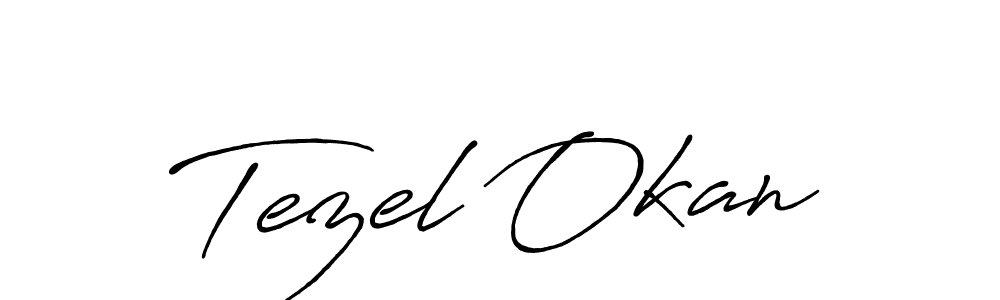 Make a short Tezel Okan signature style. Manage your documents anywhere anytime using Antro_Vectra_Bolder. Create and add eSignatures, submit forms, share and send files easily. Tezel Okan signature style 7 images and pictures png