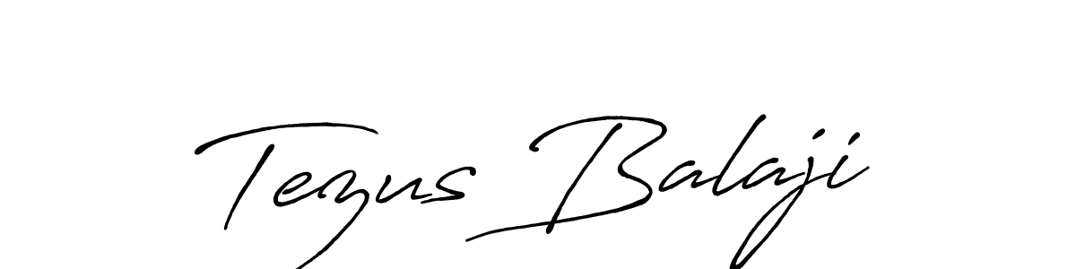 if you are searching for the best signature style for your name Tezus Balaji. so please give up your signature search. here we have designed multiple signature styles  using Antro_Vectra_Bolder. Tezus Balaji signature style 7 images and pictures png