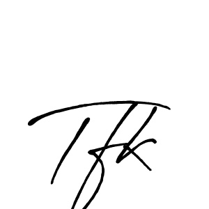 Also we have Tfk name is the best signature style. Create professional handwritten signature collection using Antro_Vectra_Bolder autograph style. Tfk signature style 7 images and pictures png