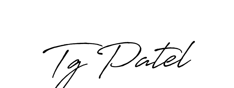 Antro_Vectra_Bolder is a professional signature style that is perfect for those who want to add a touch of class to their signature. It is also a great choice for those who want to make their signature more unique. Get Tg Patel name to fancy signature for free. Tg Patel signature style 7 images and pictures png