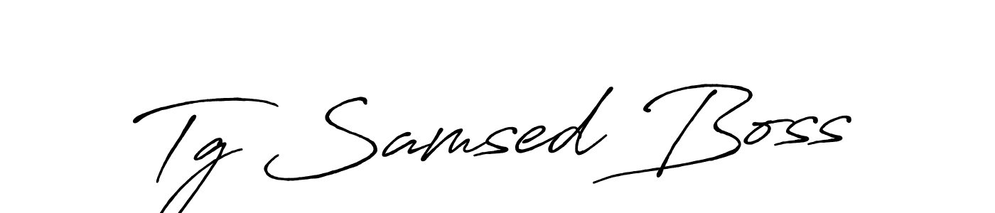 It looks lik you need a new signature style for name Tg Samsed Boss. Design unique handwritten (Antro_Vectra_Bolder) signature with our free signature maker in just a few clicks. Tg Samsed Boss signature style 7 images and pictures png