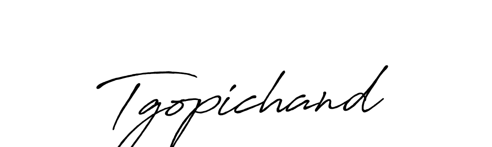 You should practise on your own different ways (Antro_Vectra_Bolder) to write your name (Tgopichand) in signature. don't let someone else do it for you. Tgopichand signature style 7 images and pictures png