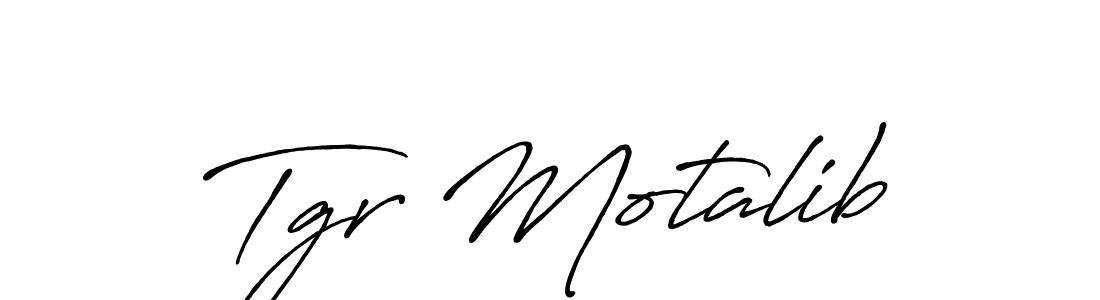 You should practise on your own different ways (Antro_Vectra_Bolder) to write your name (Tgr Motalib) in signature. don't let someone else do it for you. Tgr Motalib signature style 7 images and pictures png