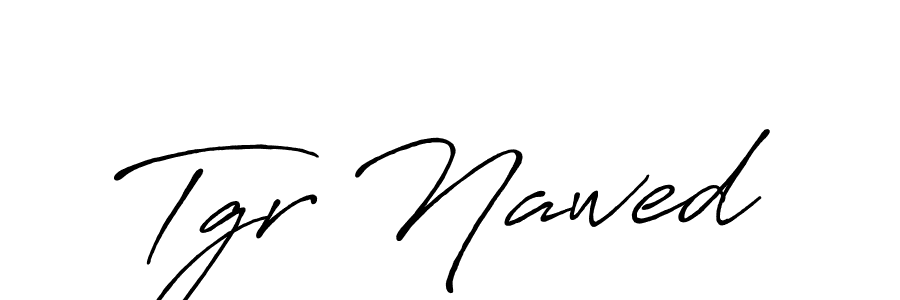 Design your own signature with our free online signature maker. With this signature software, you can create a handwritten (Antro_Vectra_Bolder) signature for name Tgr Nawed. Tgr Nawed signature style 7 images and pictures png