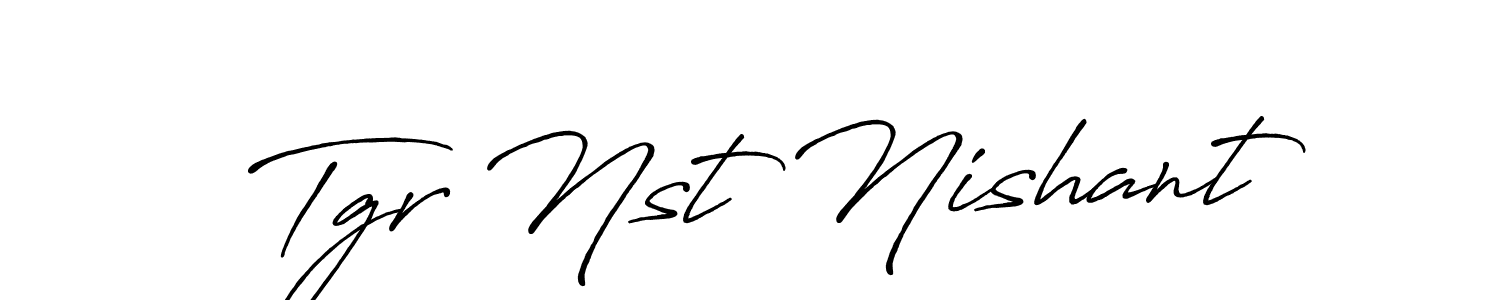 How to make Tgr Nst Nishant signature? Antro_Vectra_Bolder is a professional autograph style. Create handwritten signature for Tgr Nst Nishant name. Tgr Nst Nishant signature style 7 images and pictures png