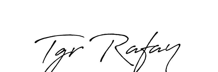 Use a signature maker to create a handwritten signature online. With this signature software, you can design (Antro_Vectra_Bolder) your own signature for name Tgr Rafay. Tgr Rafay signature style 7 images and pictures png