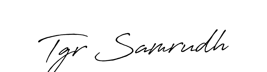 This is the best signature style for the Tgr Samrudh name. Also you like these signature font (Antro_Vectra_Bolder). Mix name signature. Tgr Samrudh signature style 7 images and pictures png