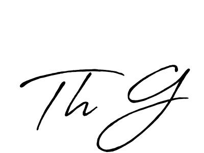 You should practise on your own different ways (Antro_Vectra_Bolder) to write your name (Th G) in signature. don't let someone else do it for you. Th G signature style 7 images and pictures png