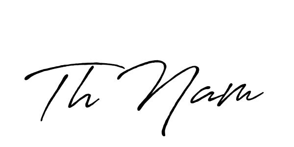 Make a beautiful signature design for name Th Nam. With this signature (Antro_Vectra_Bolder) style, you can create a handwritten signature for free. Th Nam signature style 7 images and pictures png