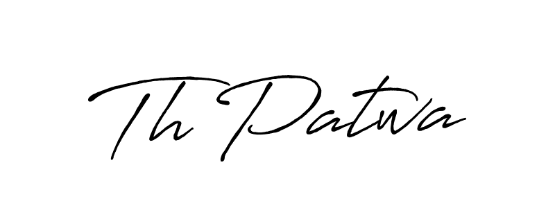 Make a beautiful signature design for name Th Patwa. With this signature (Antro_Vectra_Bolder) style, you can create a handwritten signature for free. Th Patwa signature style 7 images and pictures png