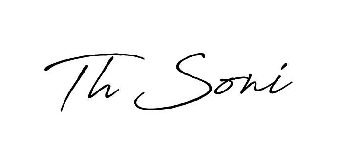 It looks lik you need a new signature style for name Th Soni. Design unique handwritten (Antro_Vectra_Bolder) signature with our free signature maker in just a few clicks. Th Soni signature style 7 images and pictures png