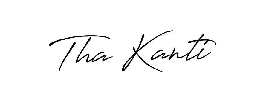 How to make Tha Kanti signature? Antro_Vectra_Bolder is a professional autograph style. Create handwritten signature for Tha Kanti name. Tha Kanti signature style 7 images and pictures png