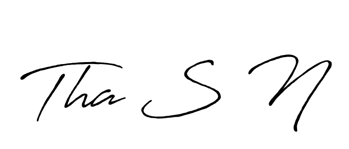 Also You can easily find your signature by using the search form. We will create Tha S N name handwritten signature images for you free of cost using Antro_Vectra_Bolder sign style. Tha S N signature style 7 images and pictures png