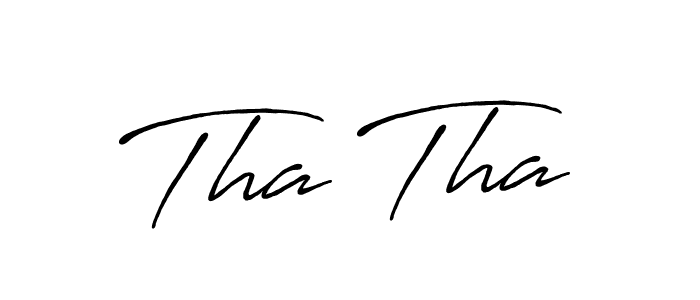 Use a signature maker to create a handwritten signature online. With this signature software, you can design (Antro_Vectra_Bolder) your own signature for name Tha Tha. Tha Tha signature style 7 images and pictures png
