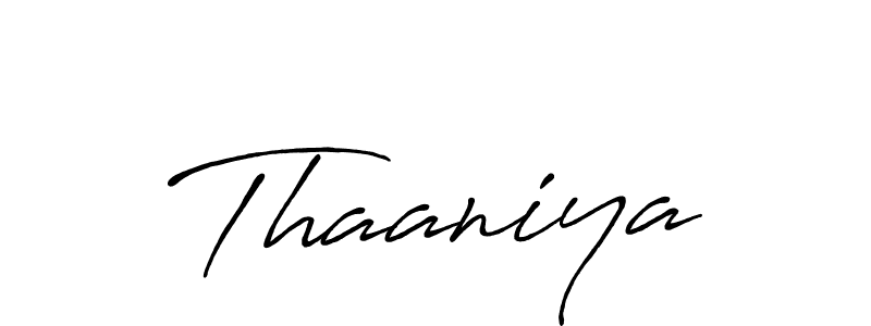 Similarly Antro_Vectra_Bolder is the best handwritten signature design. Signature creator online .You can use it as an online autograph creator for name Thaaniya. Thaaniya signature style 7 images and pictures png