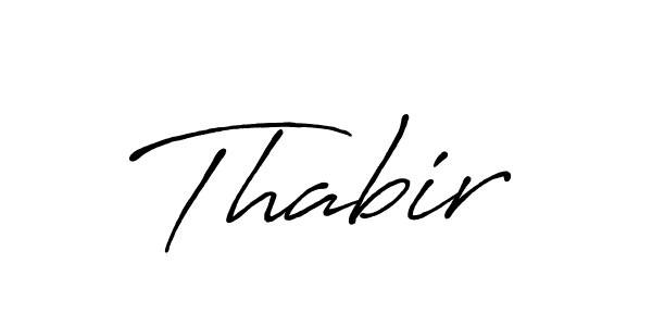 Create a beautiful signature design for name Thabir. With this signature (Antro_Vectra_Bolder) fonts, you can make a handwritten signature for free. Thabir signature style 7 images and pictures png