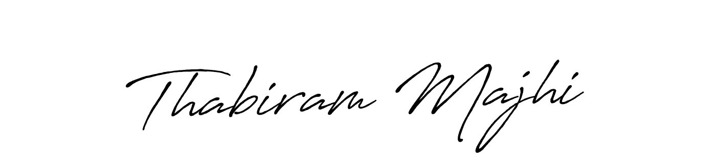 Create a beautiful signature design for name Thabiram Majhi. With this signature (Antro_Vectra_Bolder) fonts, you can make a handwritten signature for free. Thabiram Majhi signature style 7 images and pictures png