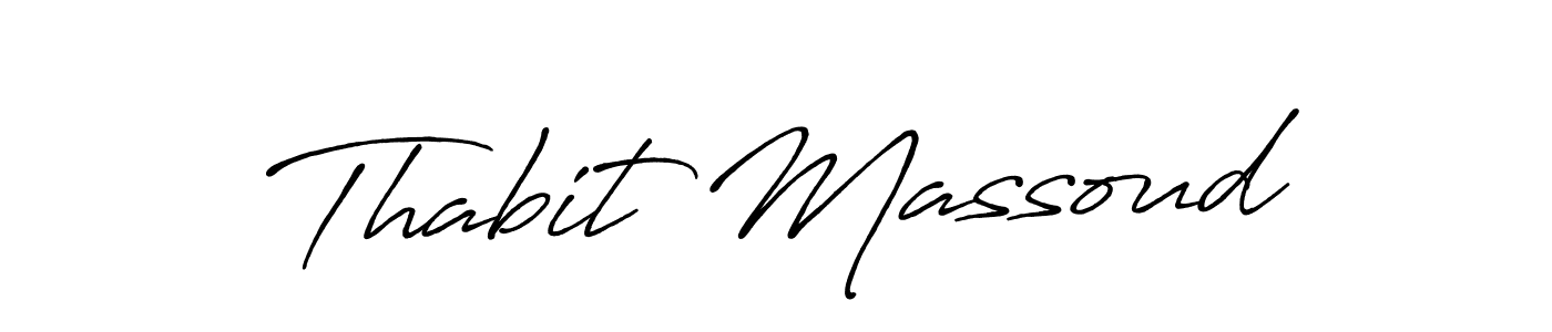 How to make Thabit Massoud signature? Antro_Vectra_Bolder is a professional autograph style. Create handwritten signature for Thabit Massoud name. Thabit Massoud signature style 7 images and pictures png