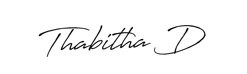 Also You can easily find your signature by using the search form. We will create Thabitha D name handwritten signature images for you free of cost using Antro_Vectra_Bolder sign style. Thabitha D signature style 7 images and pictures png