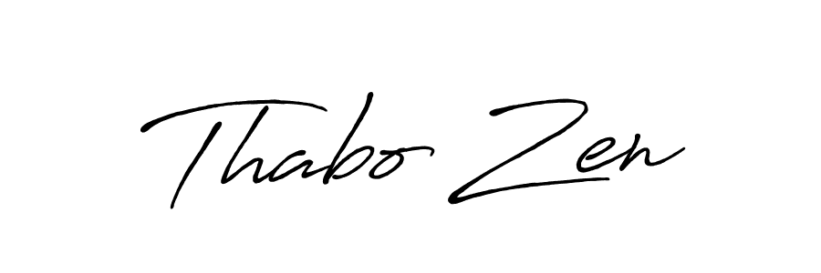 Make a beautiful signature design for name Thabo Zen. Use this online signature maker to create a handwritten signature for free. Thabo Zen signature style 7 images and pictures png