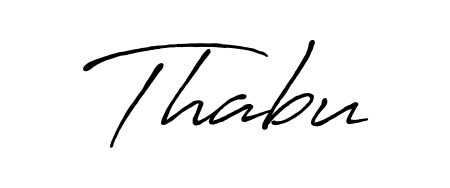 Achieve flawless digital penmanship with Thabu name in Antro_Vectra_Bolder font. The perfect tool for creating online signatures. Thabu signature style 7 images and pictures png