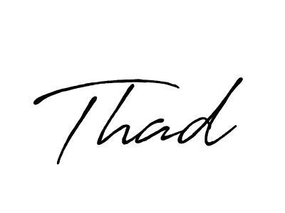 Create a beautiful signature design for name Thad. With this signature (Antro_Vectra_Bolder) fonts, you can make a handwritten signature for free. Thad signature style 7 images and pictures png