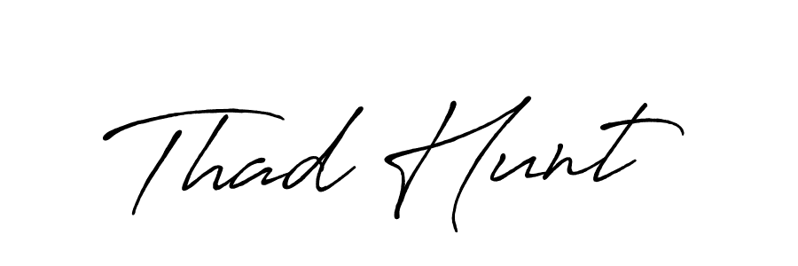 It looks lik you need a new signature style for name Thad Hunt. Design unique handwritten (Antro_Vectra_Bolder) signature with our free signature maker in just a few clicks. Thad Hunt signature style 7 images and pictures png