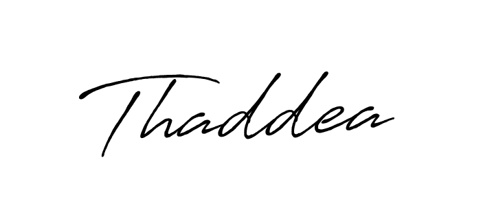 Also we have Thaddea name is the best signature style. Create professional handwritten signature collection using Antro_Vectra_Bolder autograph style. Thaddea signature style 7 images and pictures png