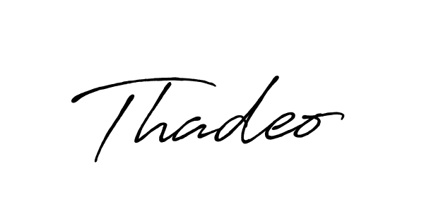 Thadeo stylish signature style. Best Handwritten Sign (Antro_Vectra_Bolder) for my name. Handwritten Signature Collection Ideas for my name Thadeo. Thadeo signature style 7 images and pictures png