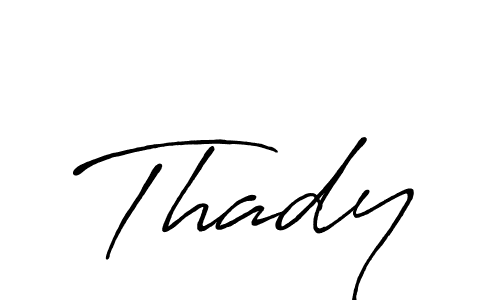 Thady stylish signature style. Best Handwritten Sign (Antro_Vectra_Bolder) for my name. Handwritten Signature Collection Ideas for my name Thady. Thady signature style 7 images and pictures png