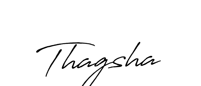 Also we have Thagsha name is the best signature style. Create professional handwritten signature collection using Antro_Vectra_Bolder autograph style. Thagsha signature style 7 images and pictures png