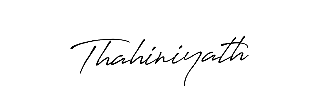 Once you've used our free online signature maker to create your best signature Antro_Vectra_Bolder style, it's time to enjoy all of the benefits that Thahiniyath name signing documents. Thahiniyath signature style 7 images and pictures png