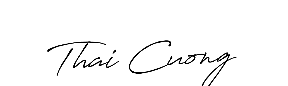 You should practise on your own different ways (Antro_Vectra_Bolder) to write your name (Thai Cuong) in signature. don't let someone else do it for you. Thai Cuong signature style 7 images and pictures png