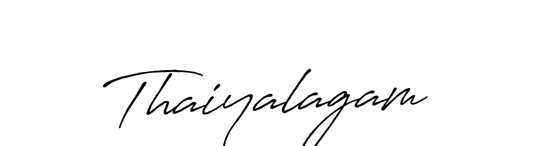 Make a beautiful signature design for name Thaiyalagam. With this signature (Antro_Vectra_Bolder) style, you can create a handwritten signature for free. Thaiyalagam signature style 7 images and pictures png