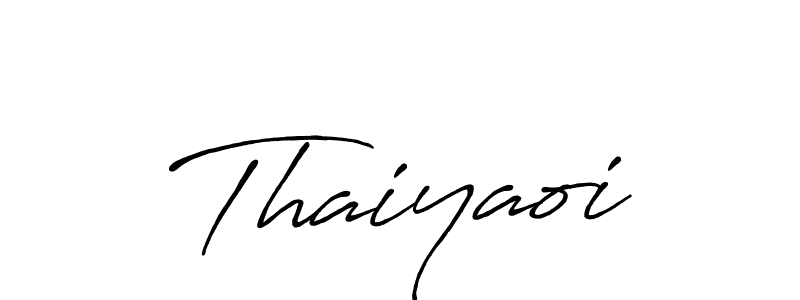 Design your own signature with our free online signature maker. With this signature software, you can create a handwritten (Antro_Vectra_Bolder) signature for name Thaiyaoi. Thaiyaoi signature style 7 images and pictures png